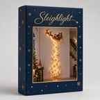 Sleighlight navy and gold gift box